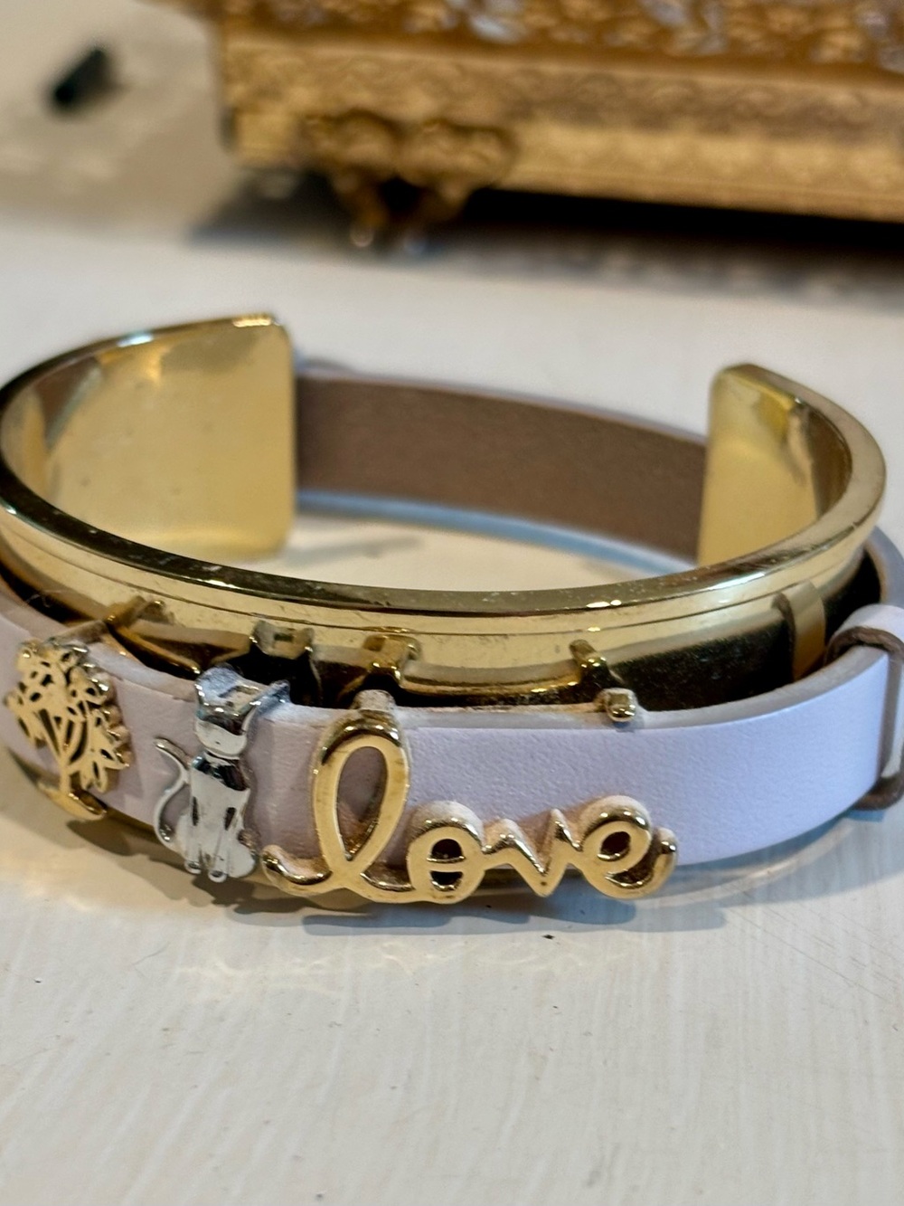 KEEP Collective Gold-Tone Charm Bracelet Cuff